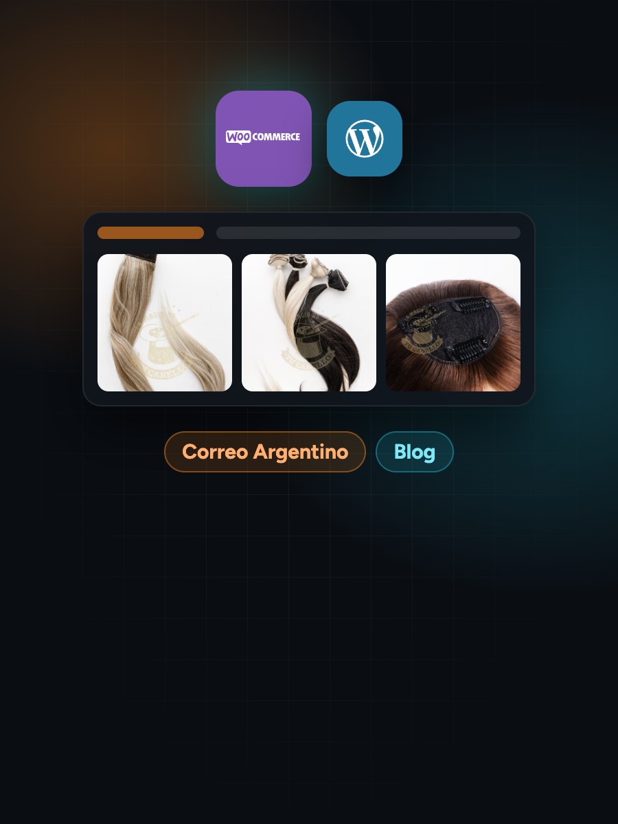 Tienda WooCommerce con productos para el cabello y envíos con Correo Argentino